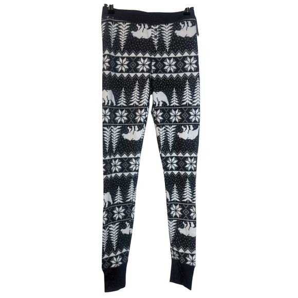 Old Navy Pajama Pants Womens XS Gray Winter Comfy Knit Stretch Christmas NWT - Picture 1 of 6
